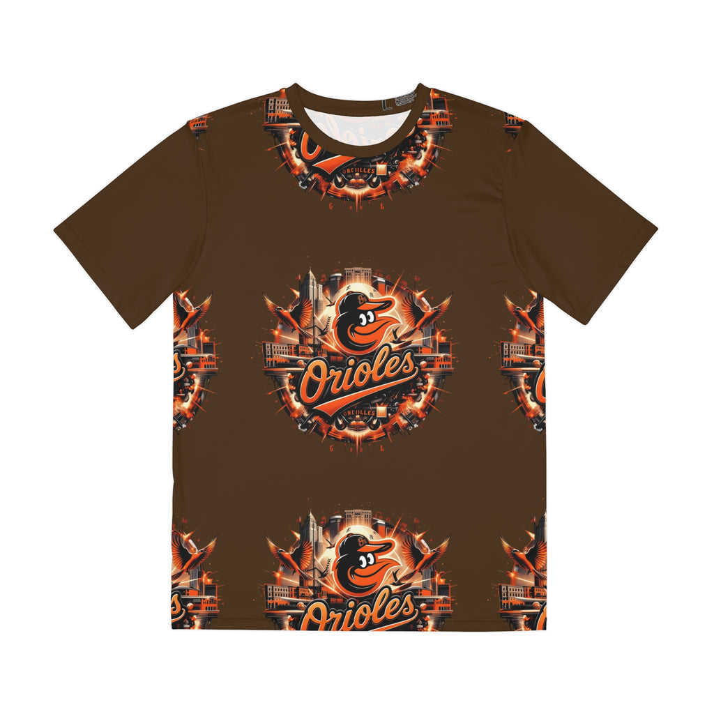 Baltimore Orioles All-Over Print Tee — Vintage City Logo Baseball Shirt