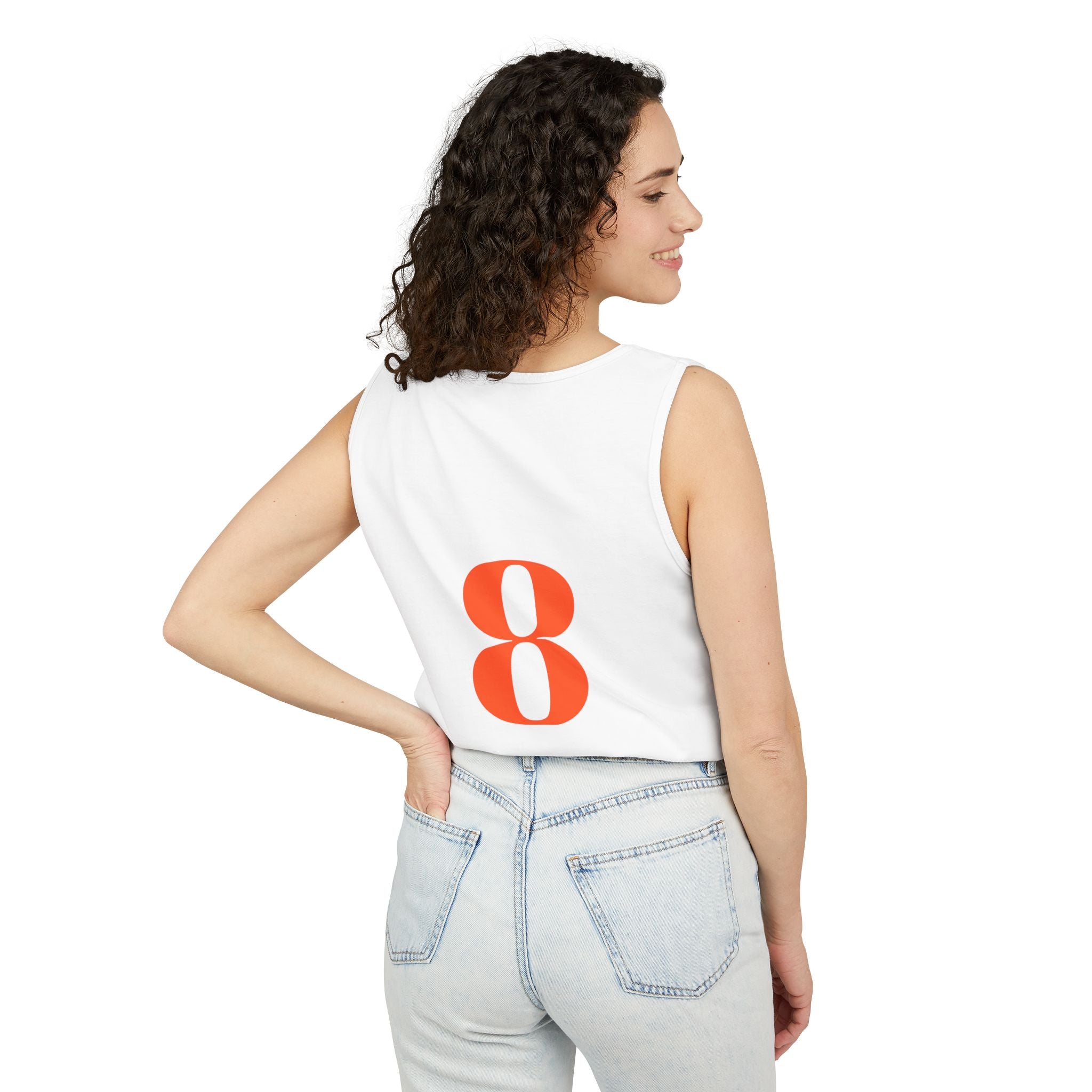 Orioles Vintage Logo Tank Top — Baltimore Baseball Fan Jersey Tank (08 back)
