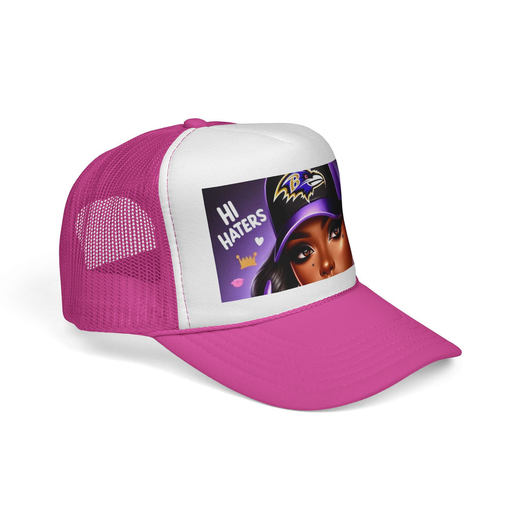 Baltimore Ravens 'Hi Haters' Trucker Cap - Women's Varsity Mesh Hat
