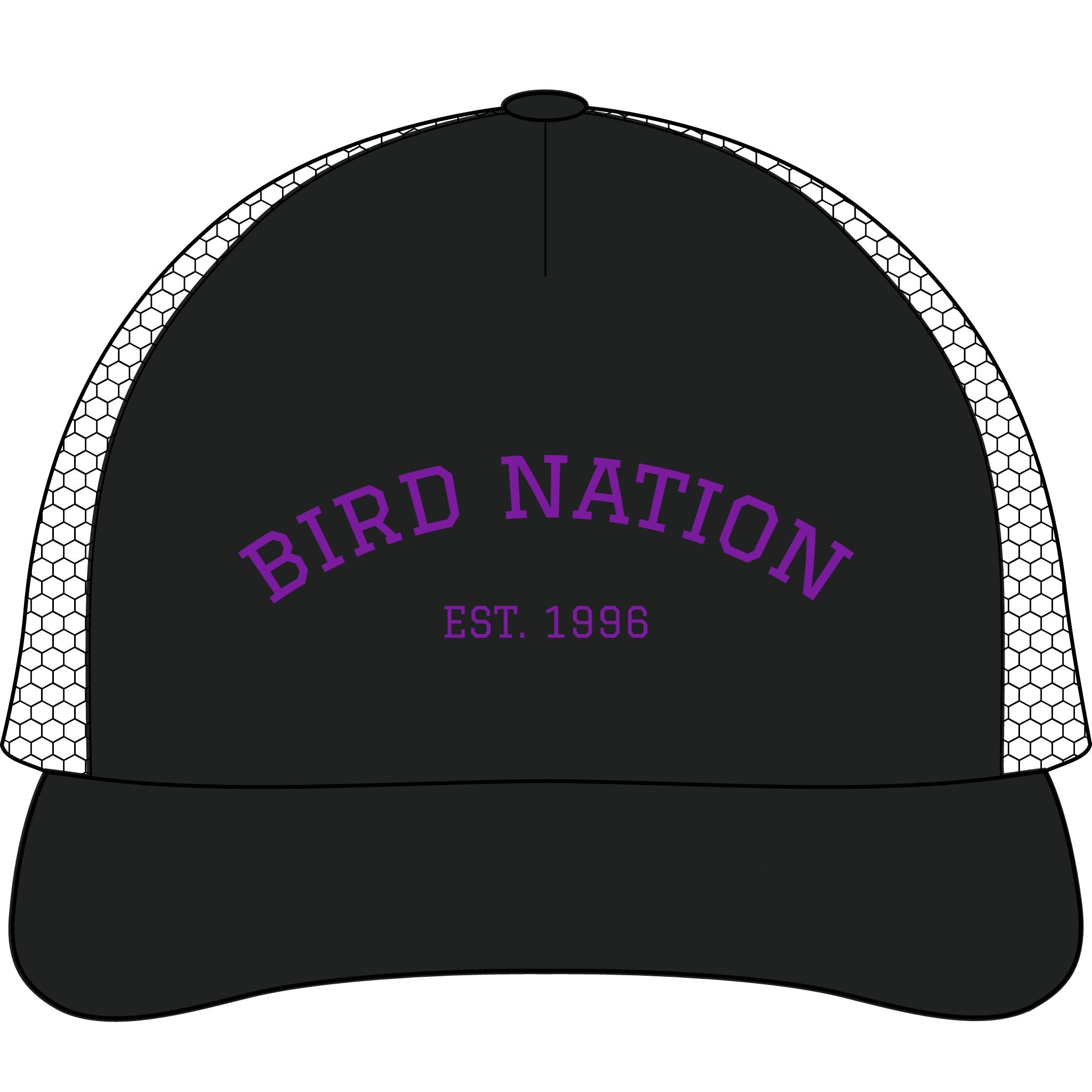 Bird Nation Trucker Cap - "EST. 1996" Embroidered Mesh Hat