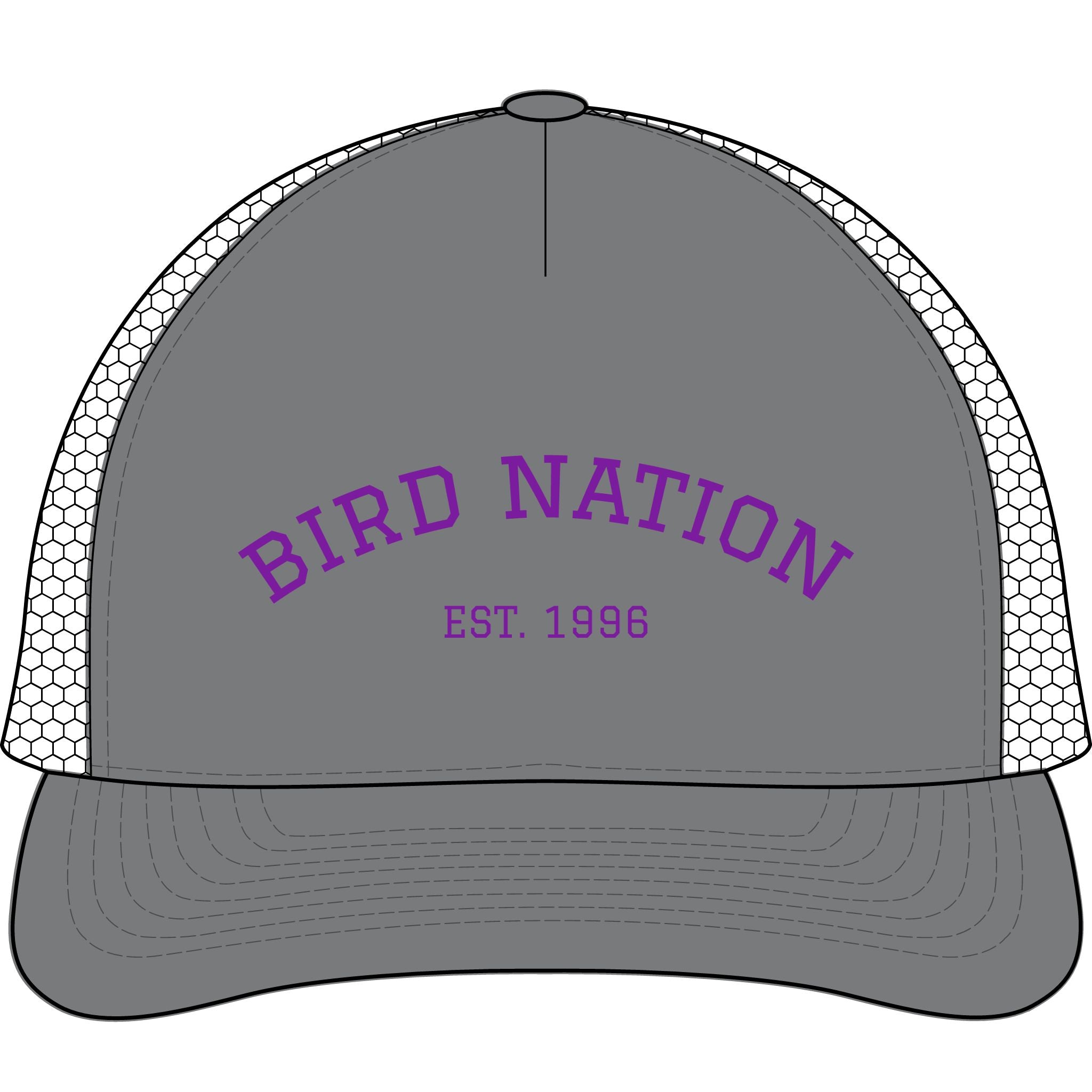 Bird Nation Trucker Cap - "EST. 1996" Embroidered Mesh Hat