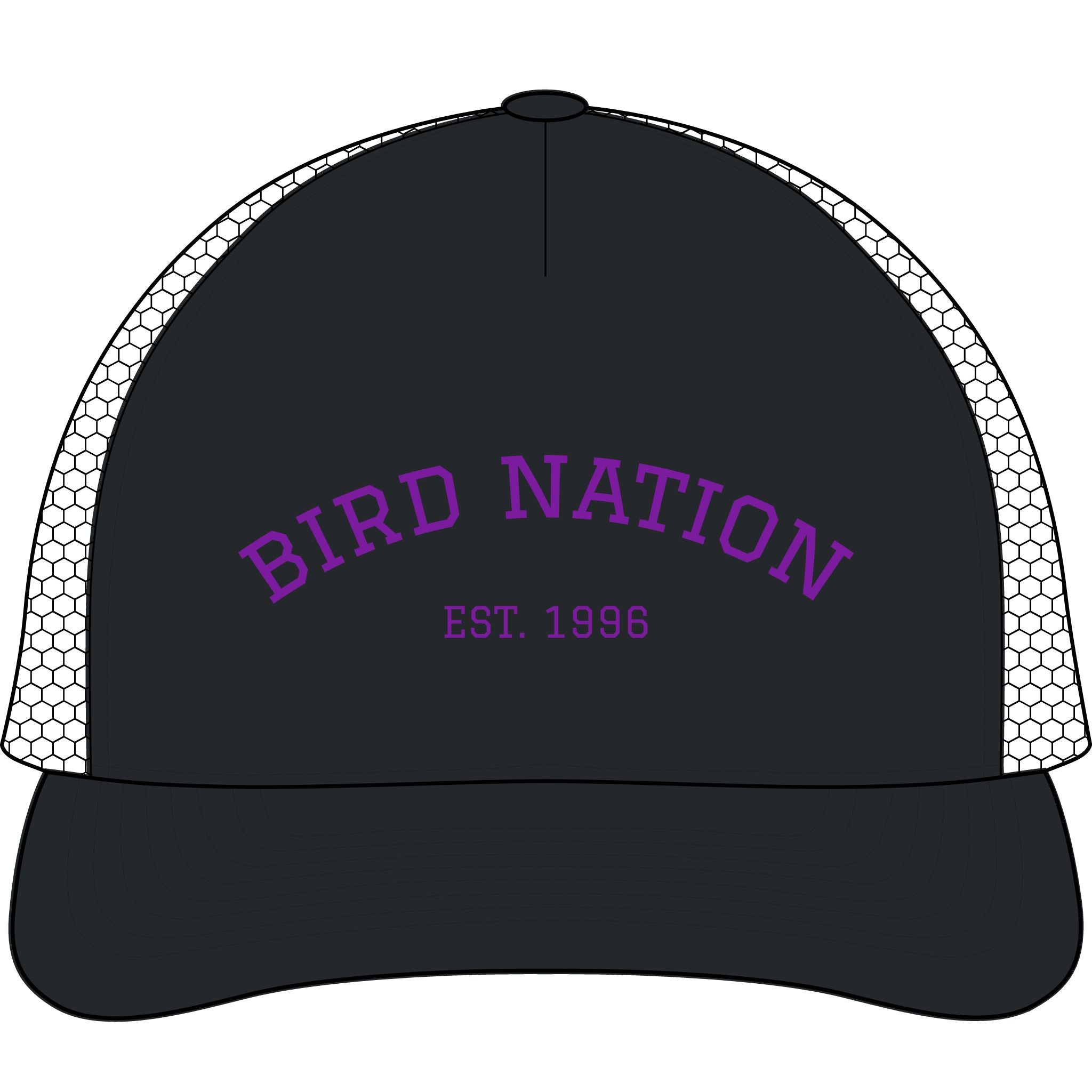 Bird Nation Trucker Cap - "EST. 1996" Embroidered Mesh Hat