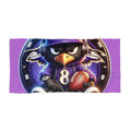 Raven Football Beach Towel — Purple Mascot Sports Towel