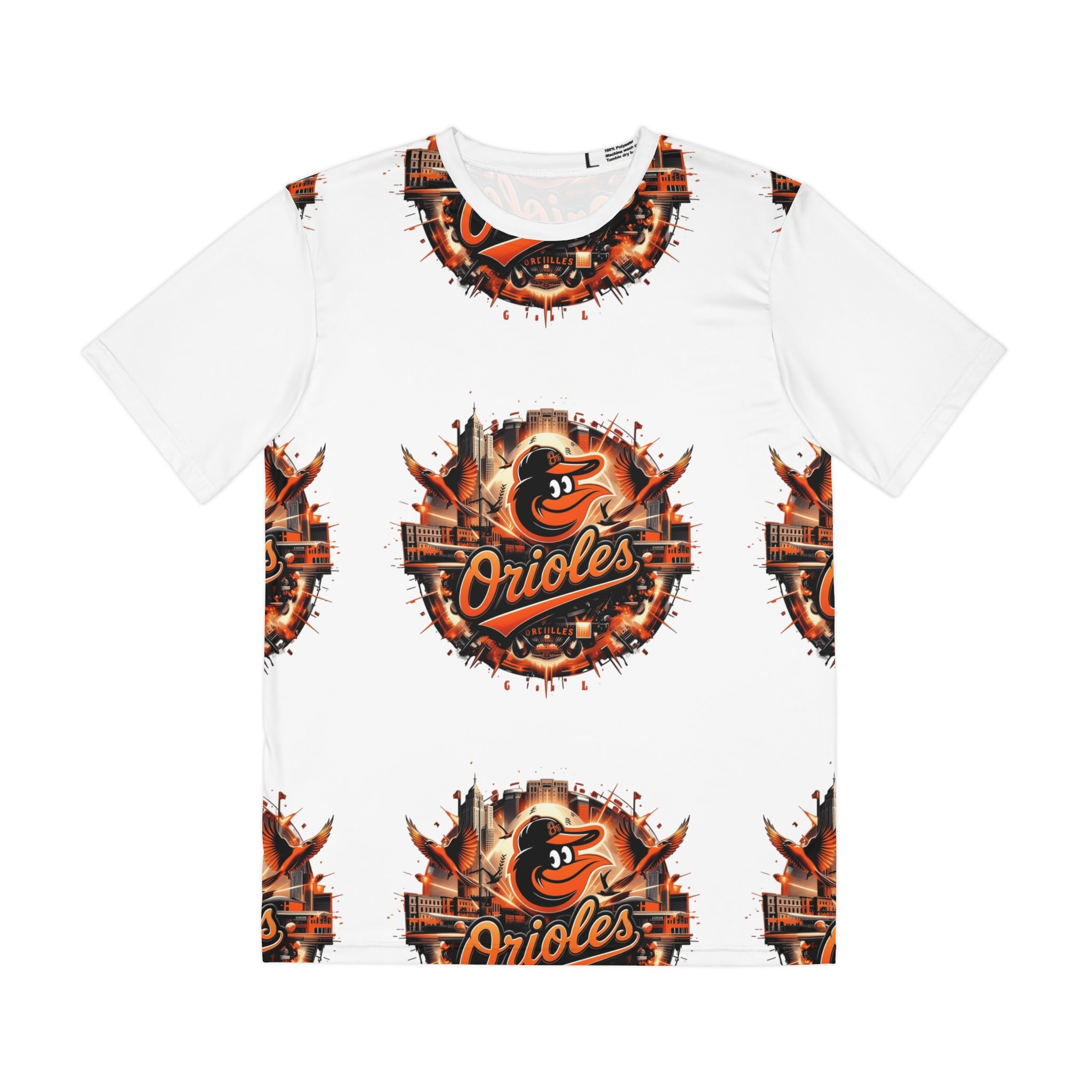 Orioles Retro Logo All-Over Print Tee