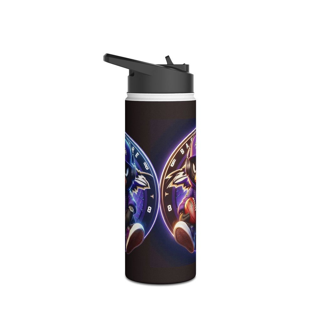 Baltimore Raven Cartoon Water Bottle — #8 Football Stainless Steel Bottle