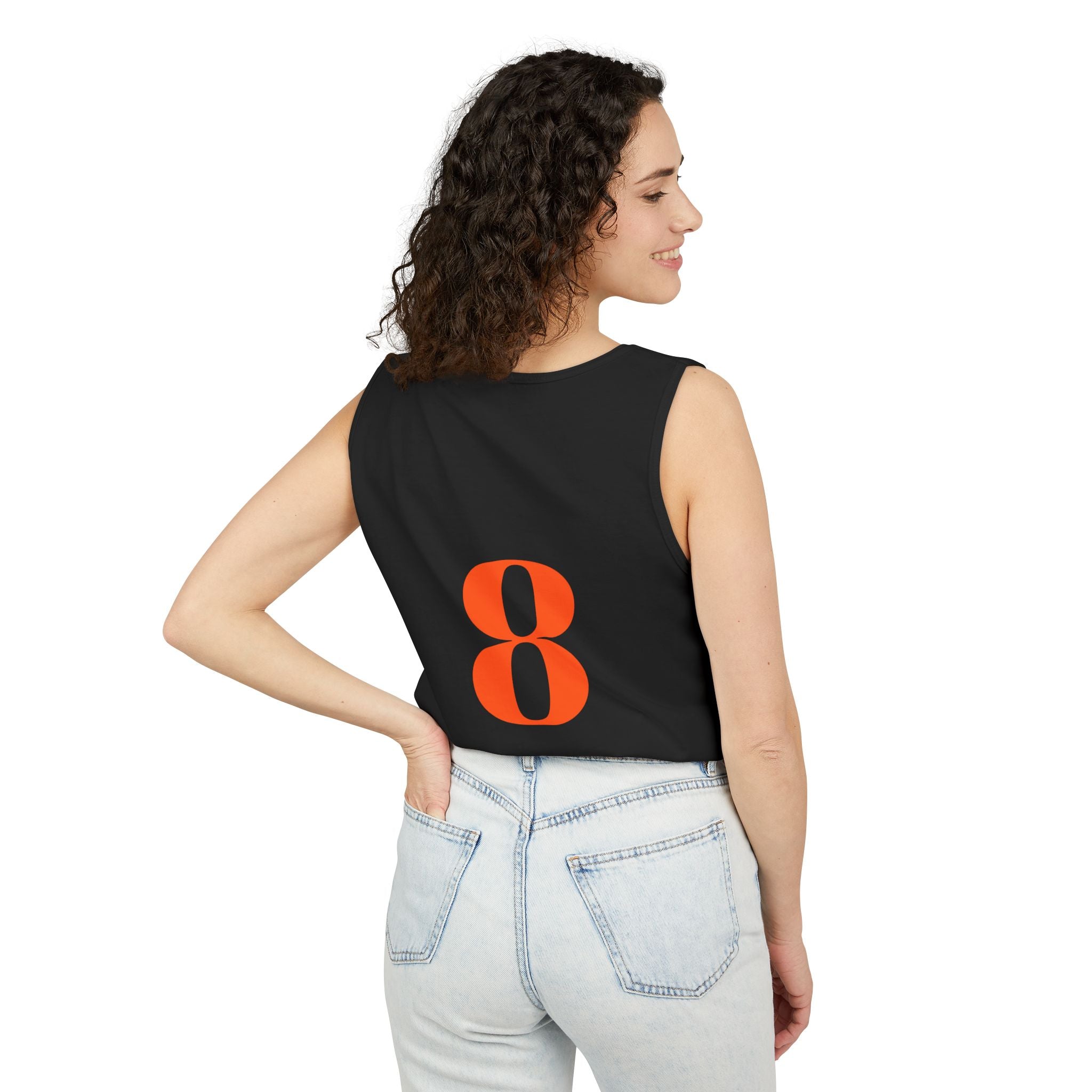 Orioles Vintage Logo Tank Top — Baltimore Baseball Fan Jersey Tank (08 back)