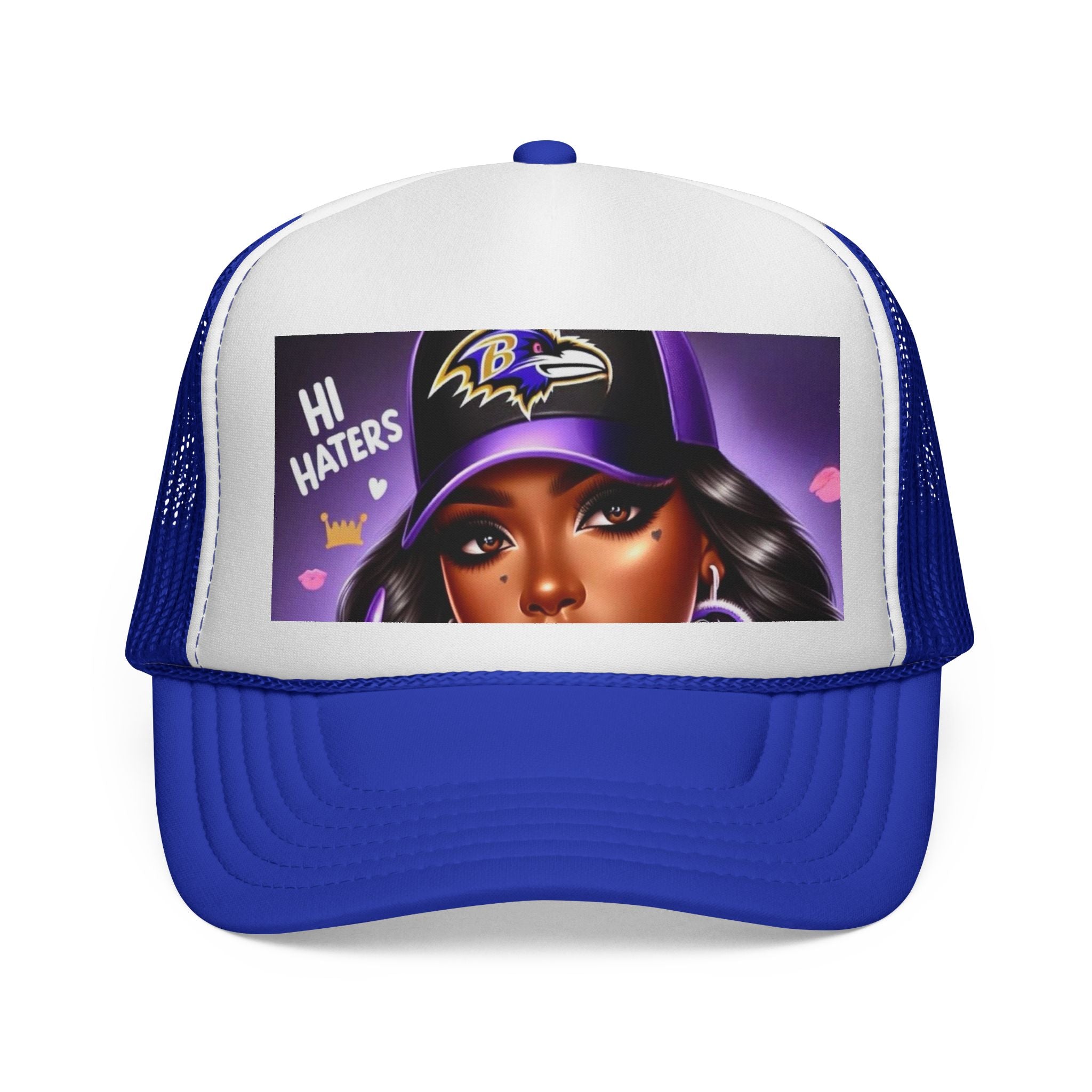 Baltimore Ravens 'Hi Haters' Trucker Cap - Women's Varsity Mesh Hat