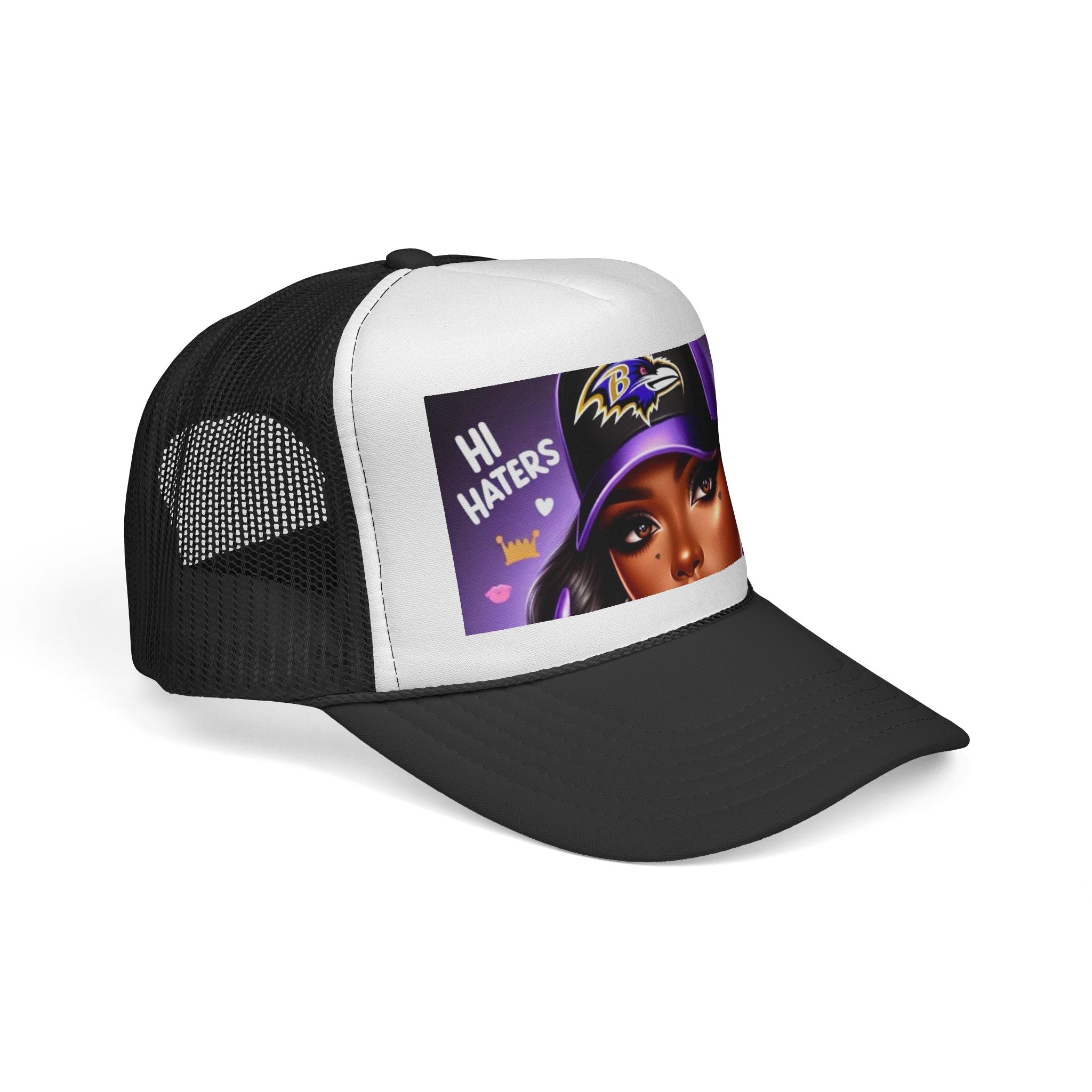 Baltimore Ravens 'Hi Haters' Trucker Cap - Women's Varsity Mesh Hat