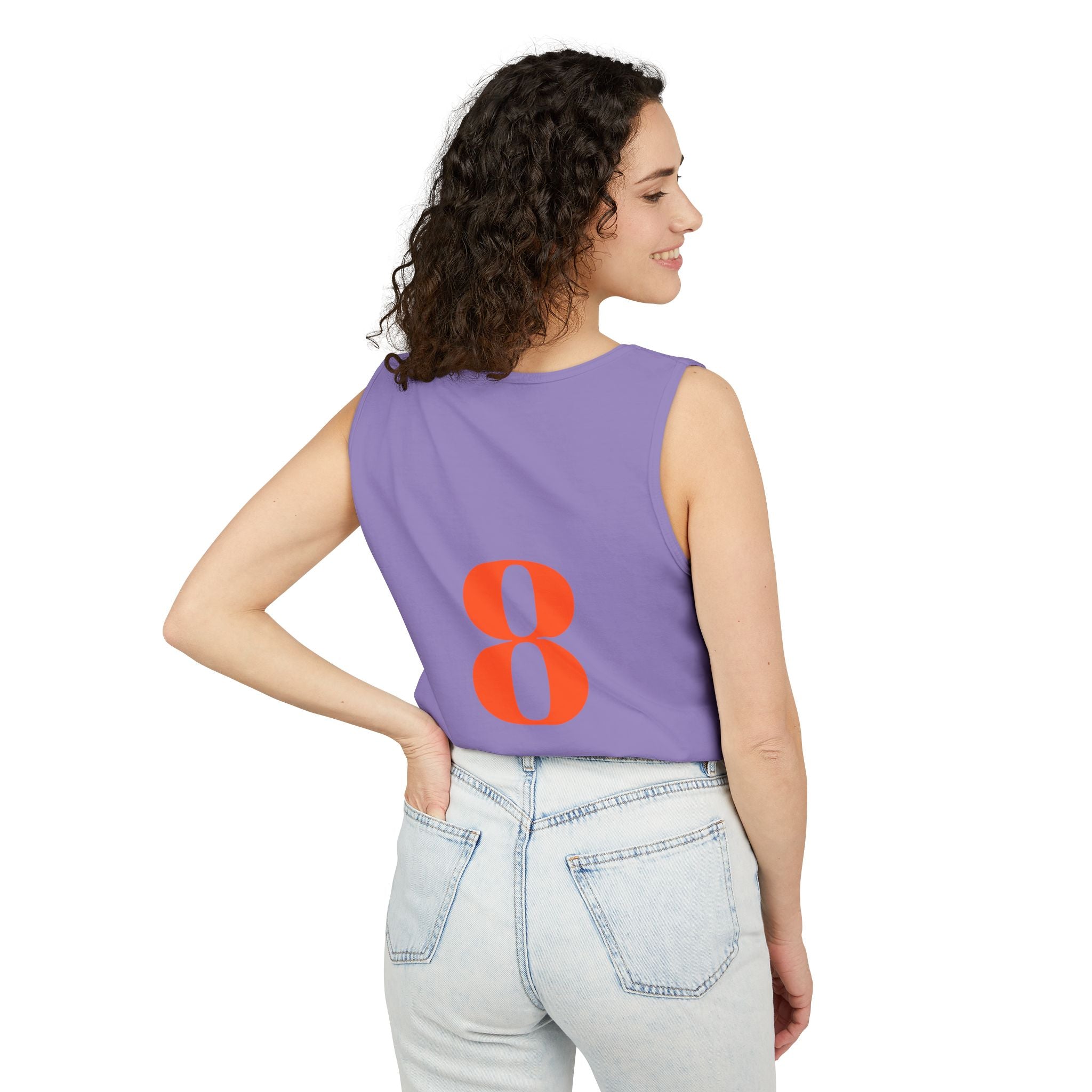 Orioles Vintage Logo Tank Top — Baltimore Baseball Fan Jersey Tank (08 back)