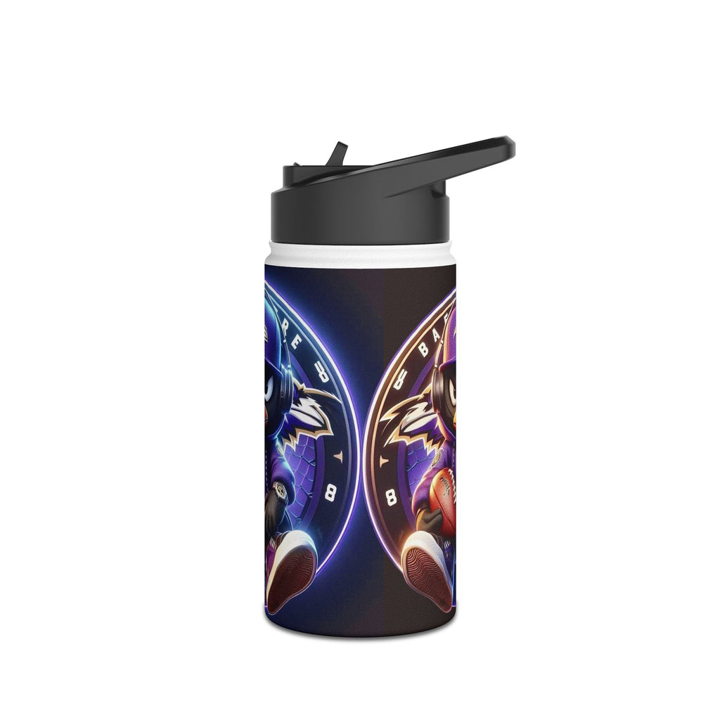 Baltimore Raven Cartoon Water Bottle — #8 Football Stainless Steel Bottle